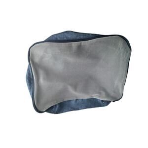 Lug 2-Piece Travel Shoe Bags Set (Blue & Gray, Zippered with Mesh Panels)